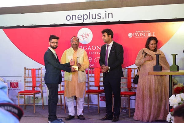 Antar Atreya won Best Mythology Fiction in Gurgaon Lit Fest 2019