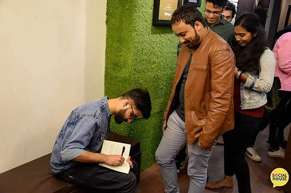 Antar Atreya went for Book signing at The Social House live event, 2019
