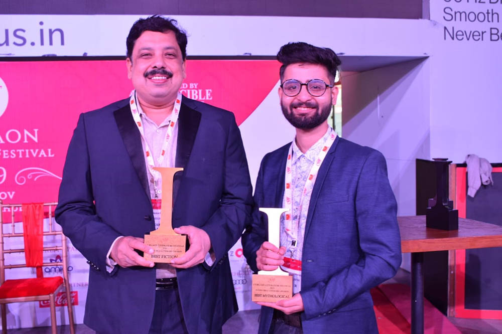 Antar Atreya sharing the stage with Mr. Anand Neelakantan